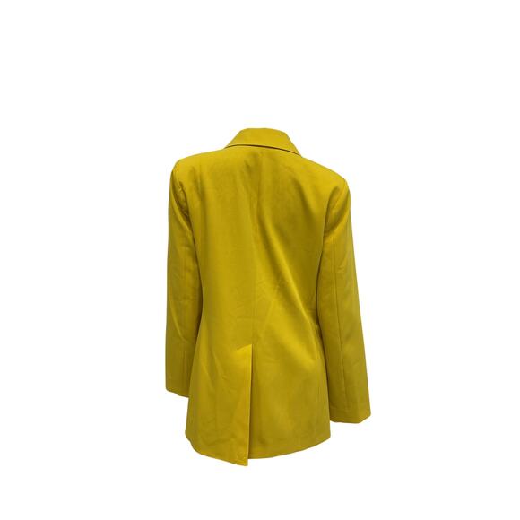 Bcbgmaxazria 'Carley' Yellow Boyfriend Blazer Size M - Picture 2 of 4